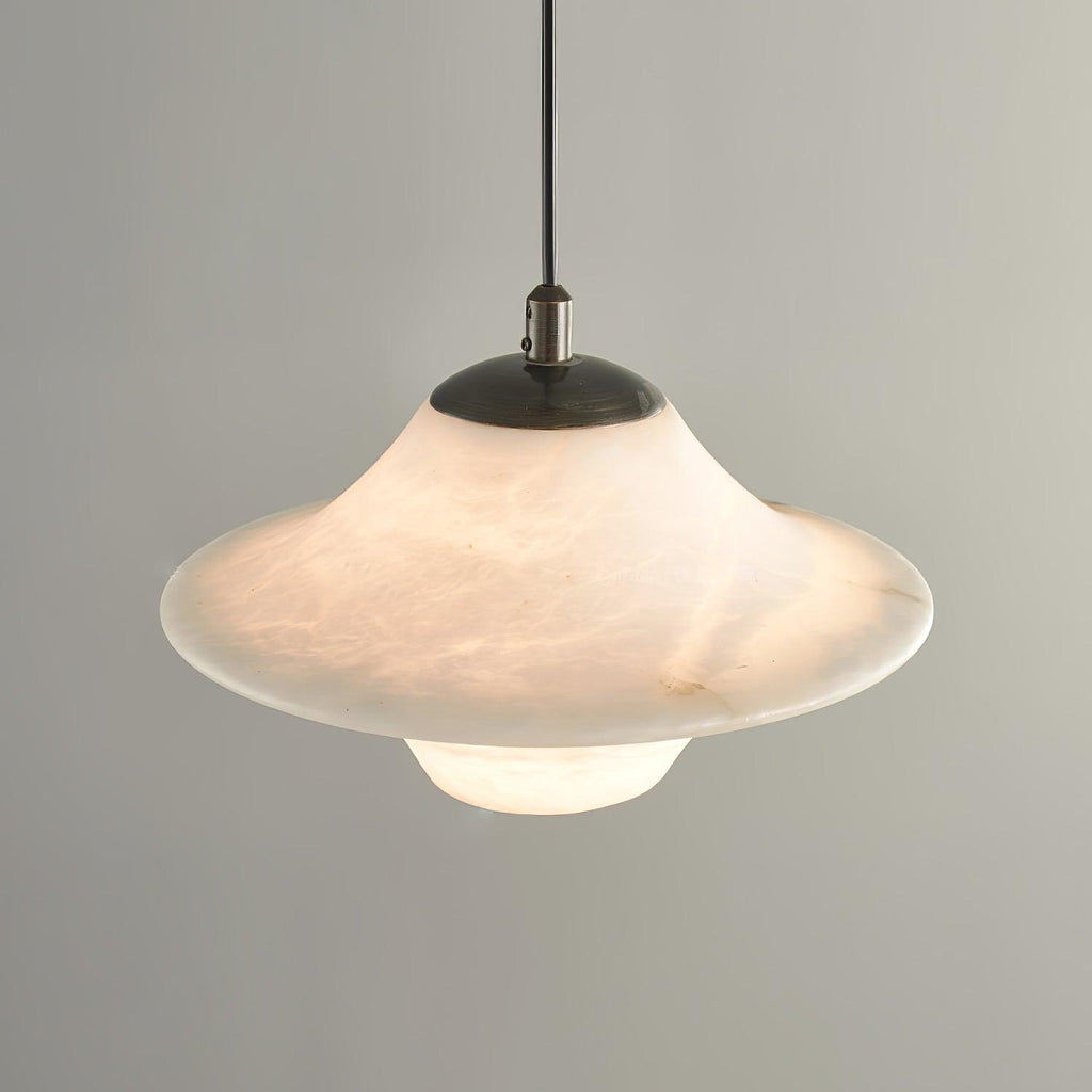 Lampada a sospensione Solere in alabastro