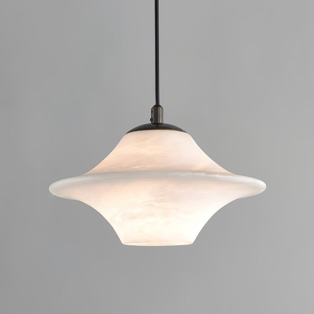 Lampada a sospensione Solere in alabastro