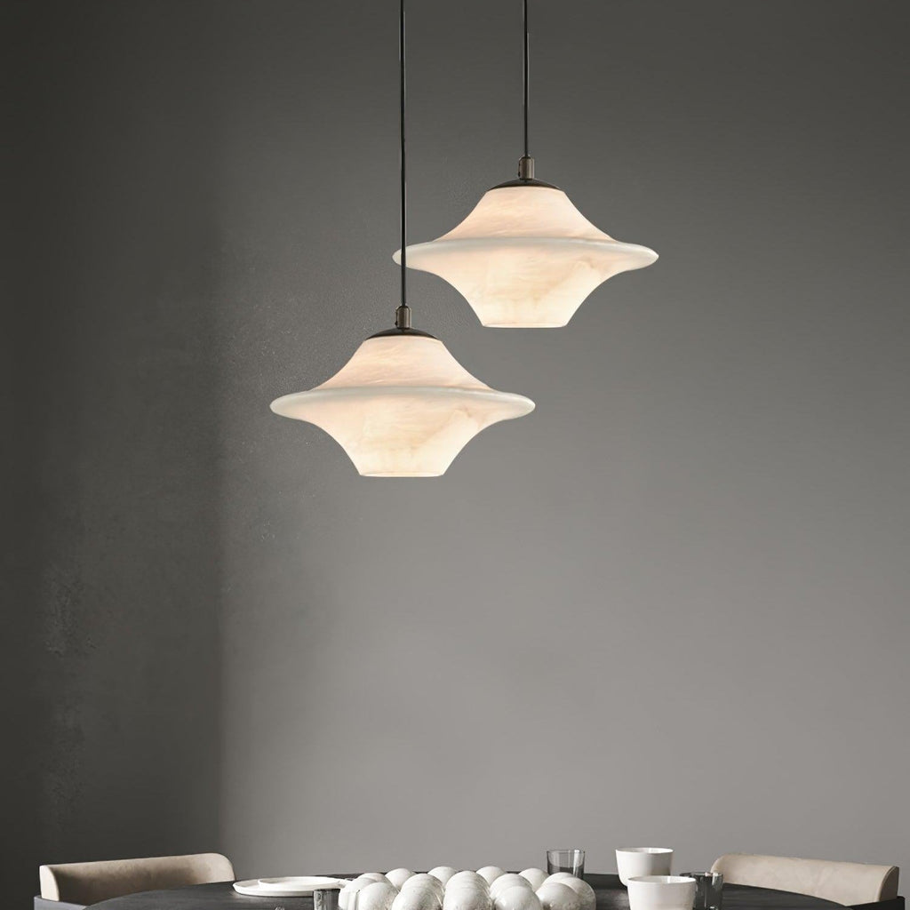 Lampada a sospensione Solere in alabastro