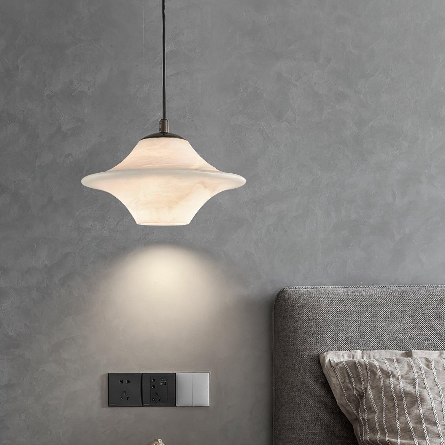 Lampada a sospensione Solere in alabastro