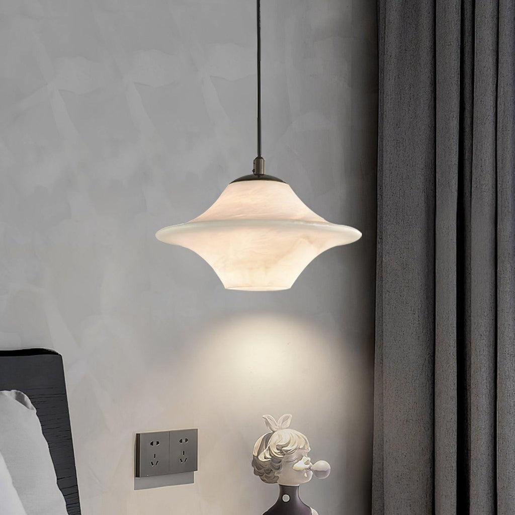 Lampada a sospensione Solere in alabastro