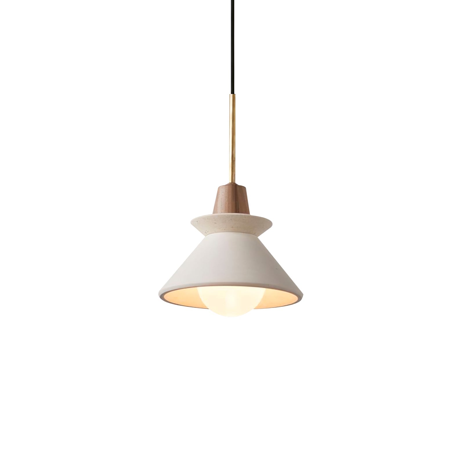Lampada a sospensione conica Ferami