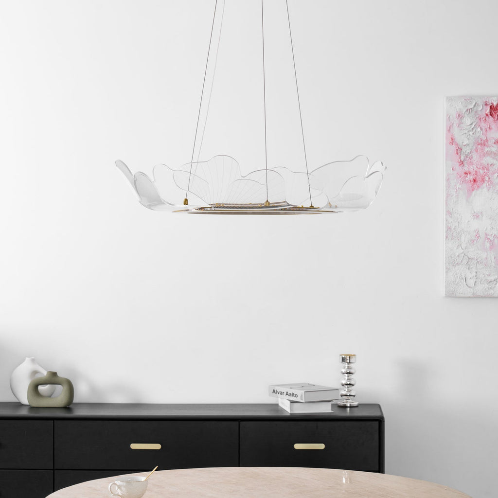 Lampadario a foglia Nelira