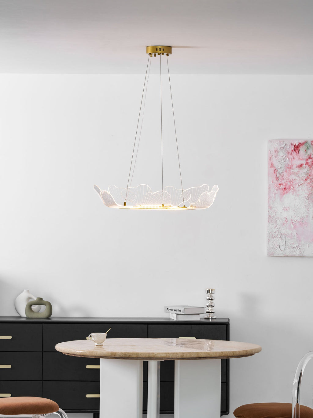 Lampadario a foglia Nelira