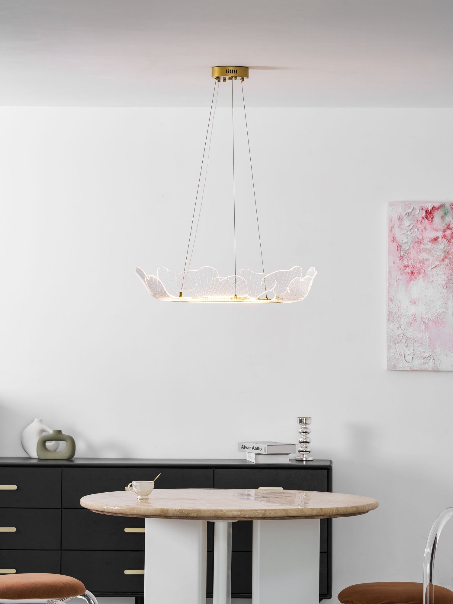Lampadario a foglia Nelira