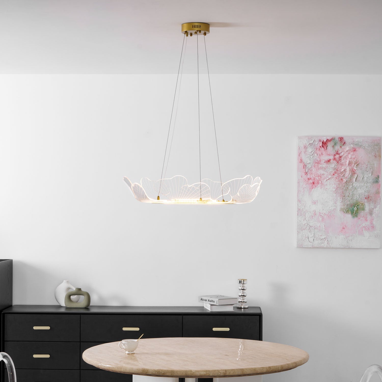 Lampadario a foglia Nelira