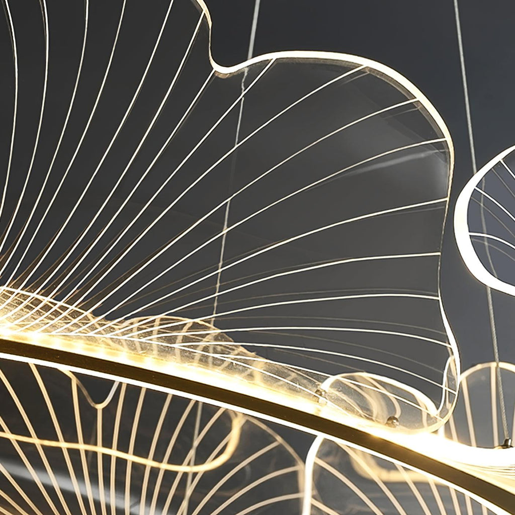 Lampadario a foglia Nelira