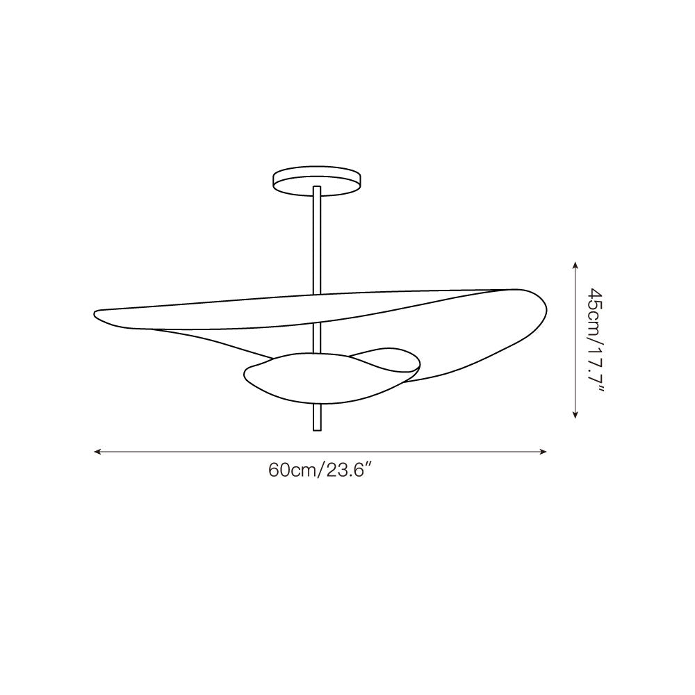 Lampada a sospensione scultorea Envera