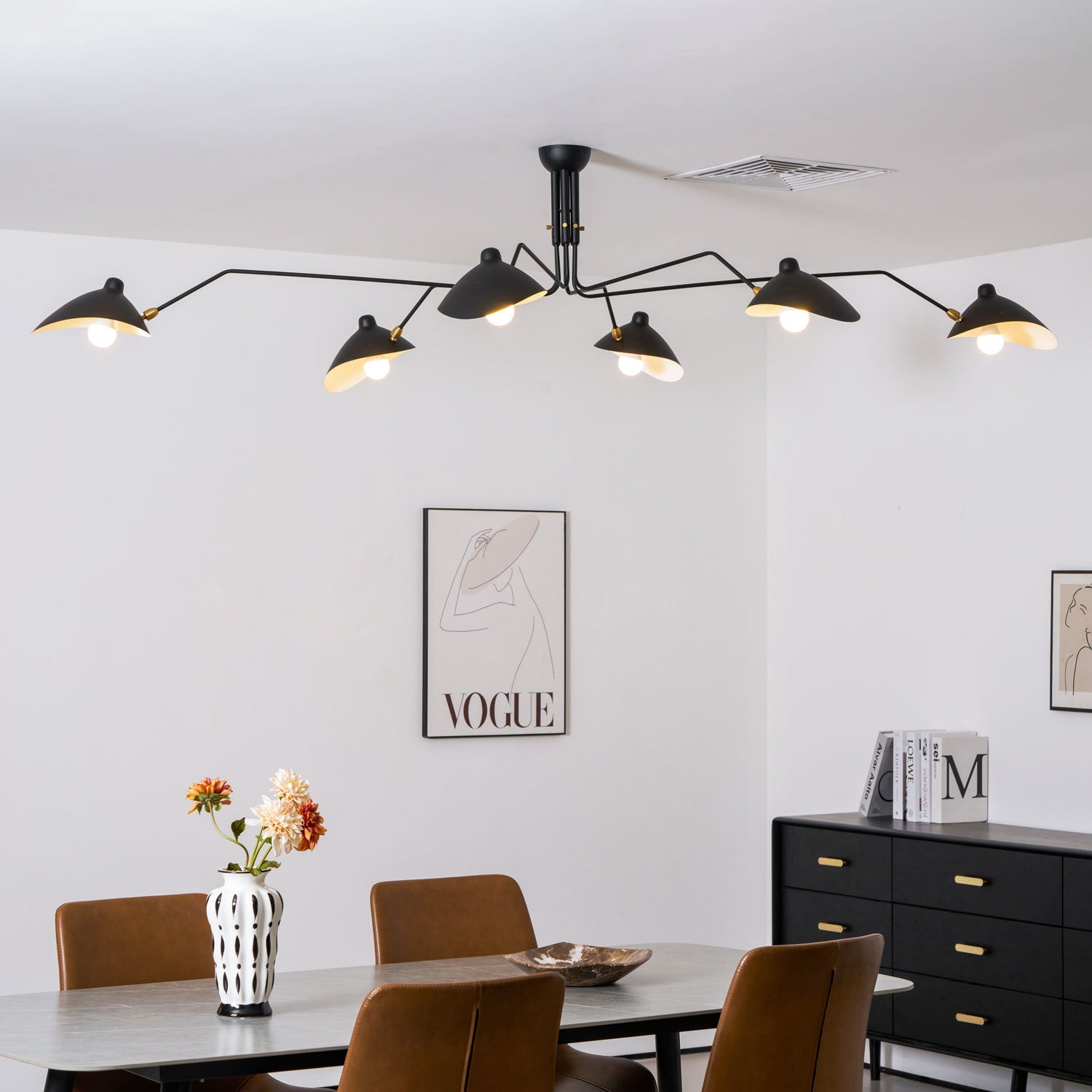 Lampadario a bracci Anlora