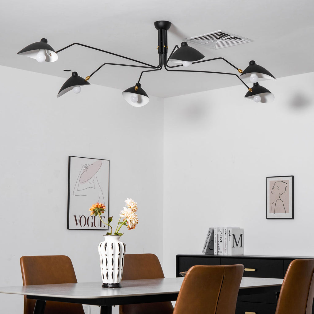 Lampadario a bracci Anlora