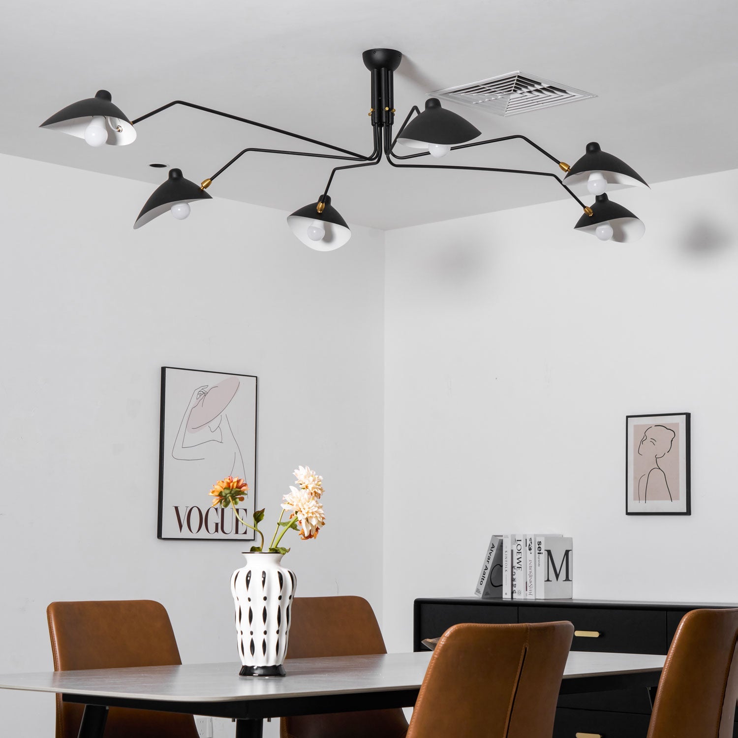 Lampadario a bracci Anlora