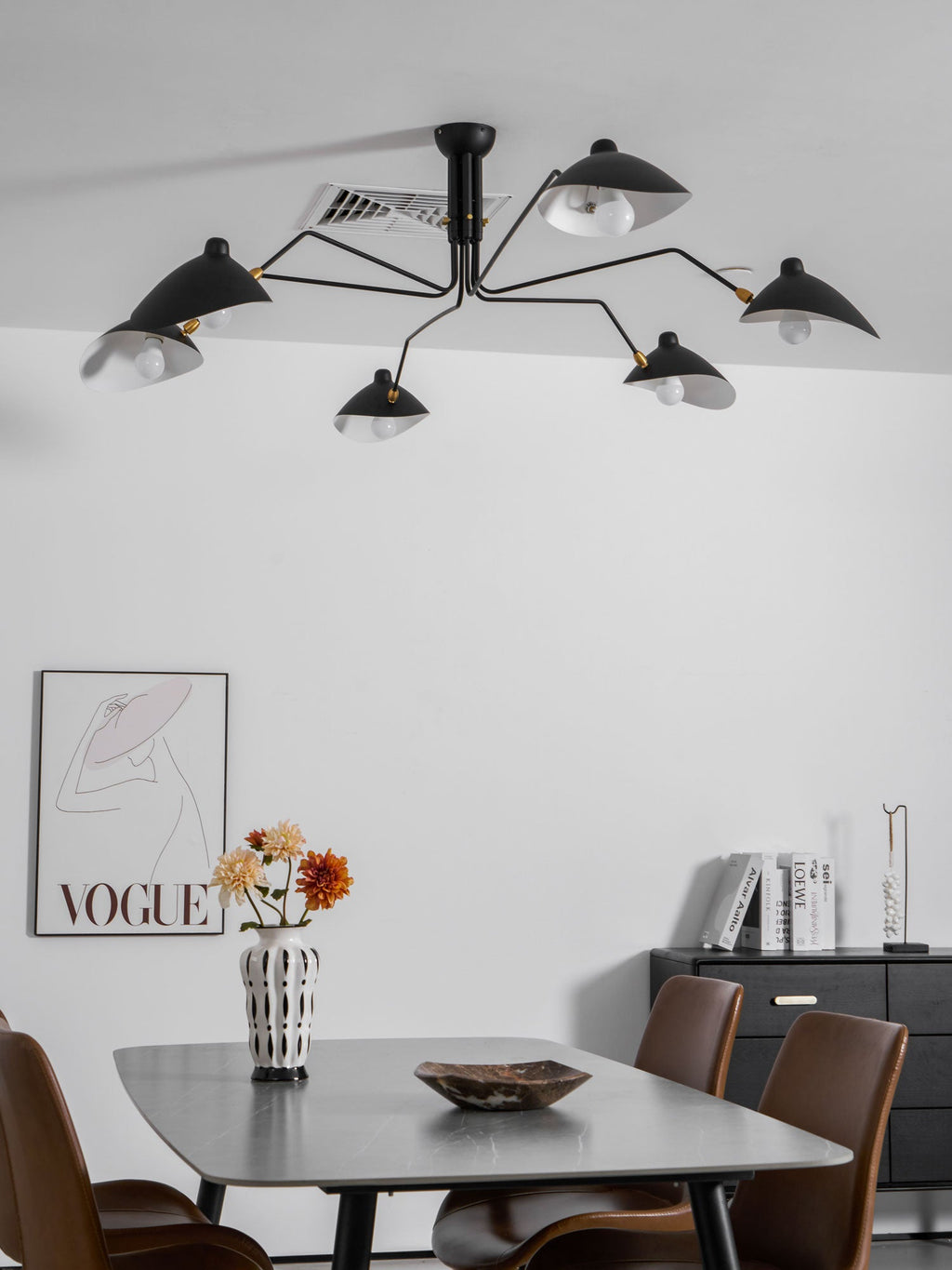 Lampadario a bracci Anlora