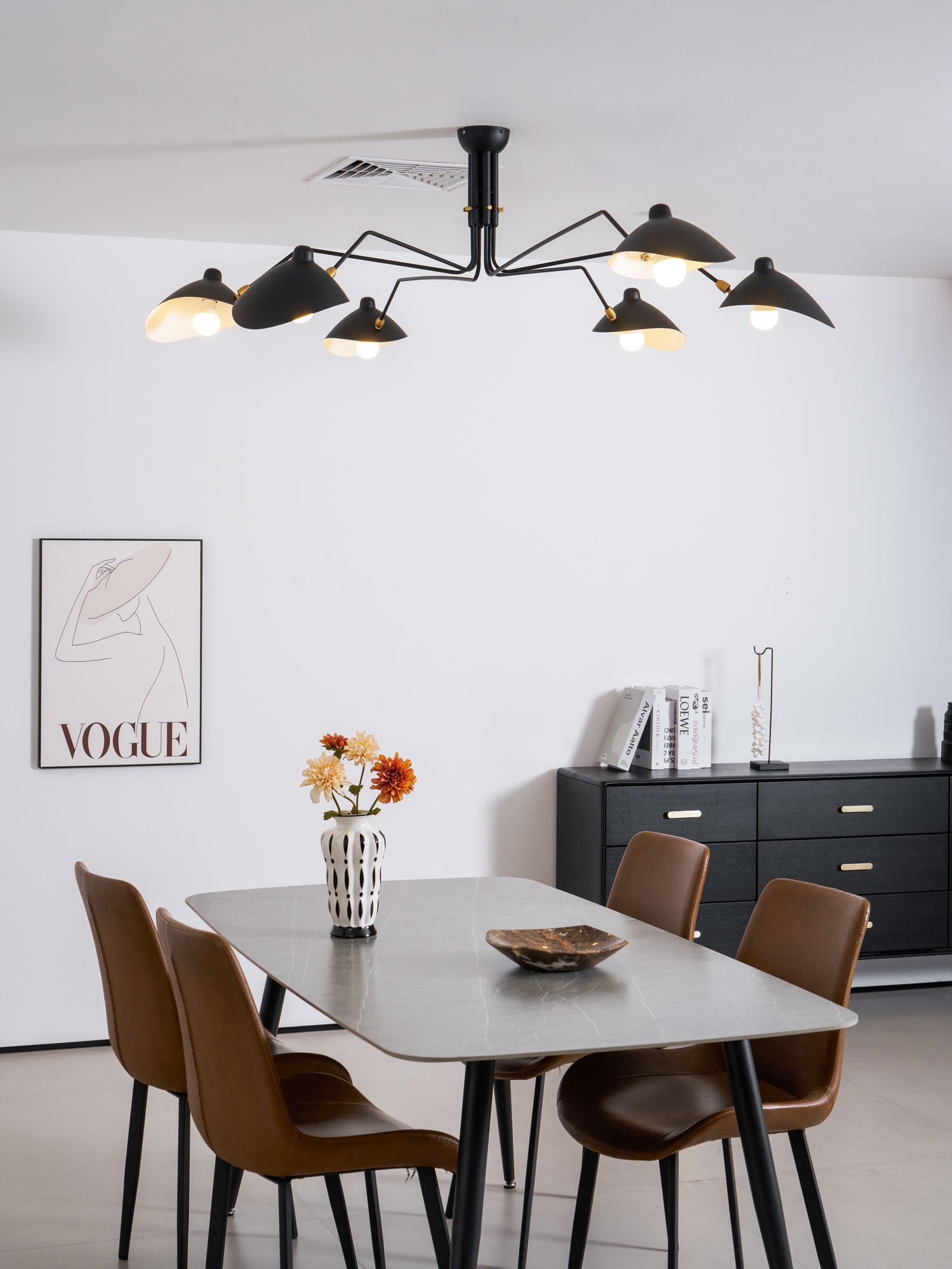Lampadario a bracci Anlora
