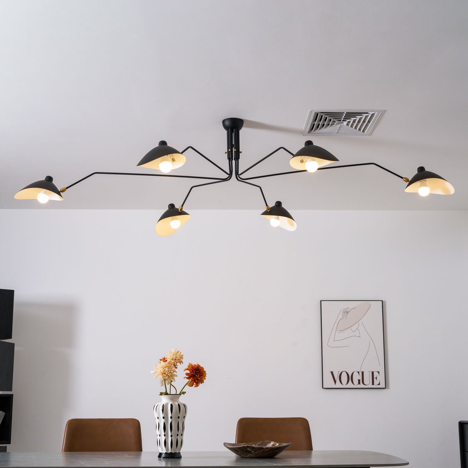 Lampadario a bracci Anlora