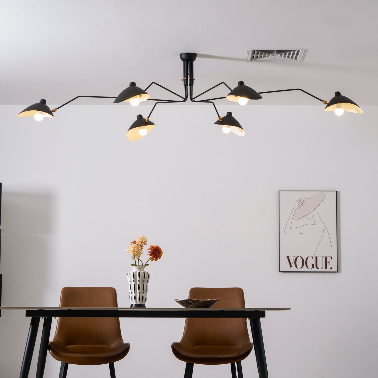 Lampadario a bracci Anlora