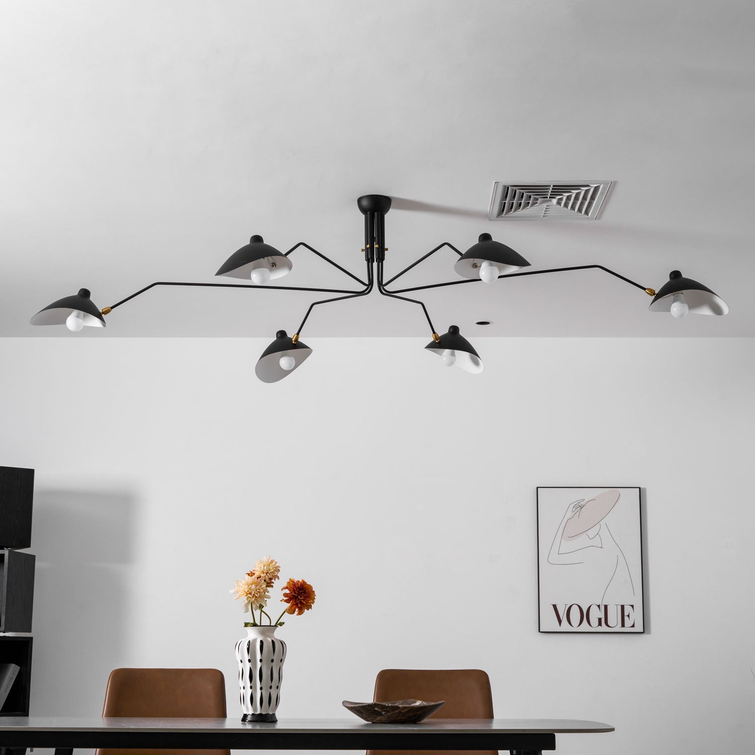 Lampadario a bracci Anlora