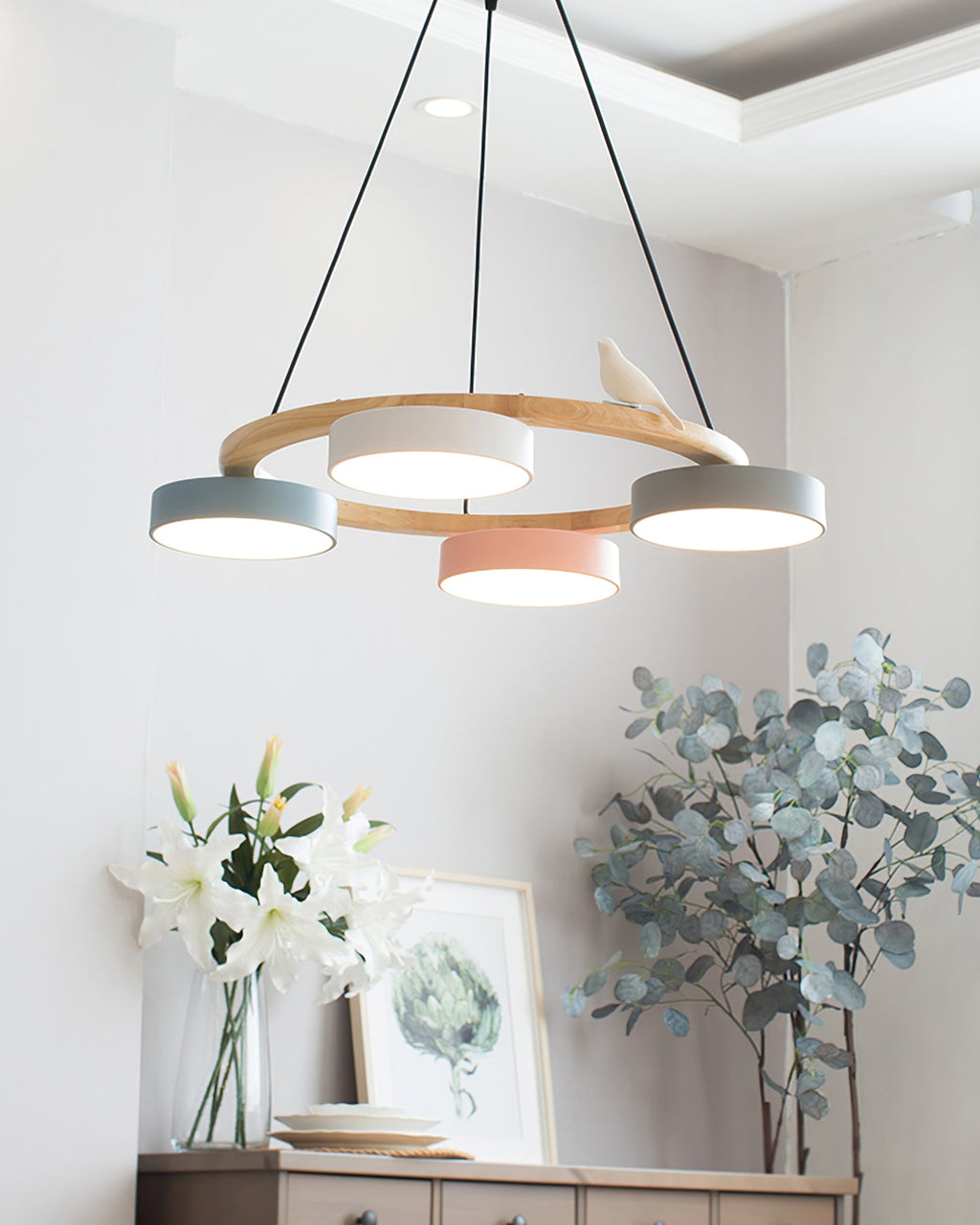 Lampadario rotondo Elora