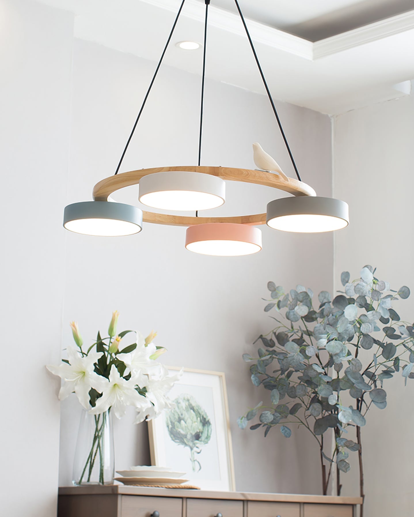 Lampadario rotondo Elora