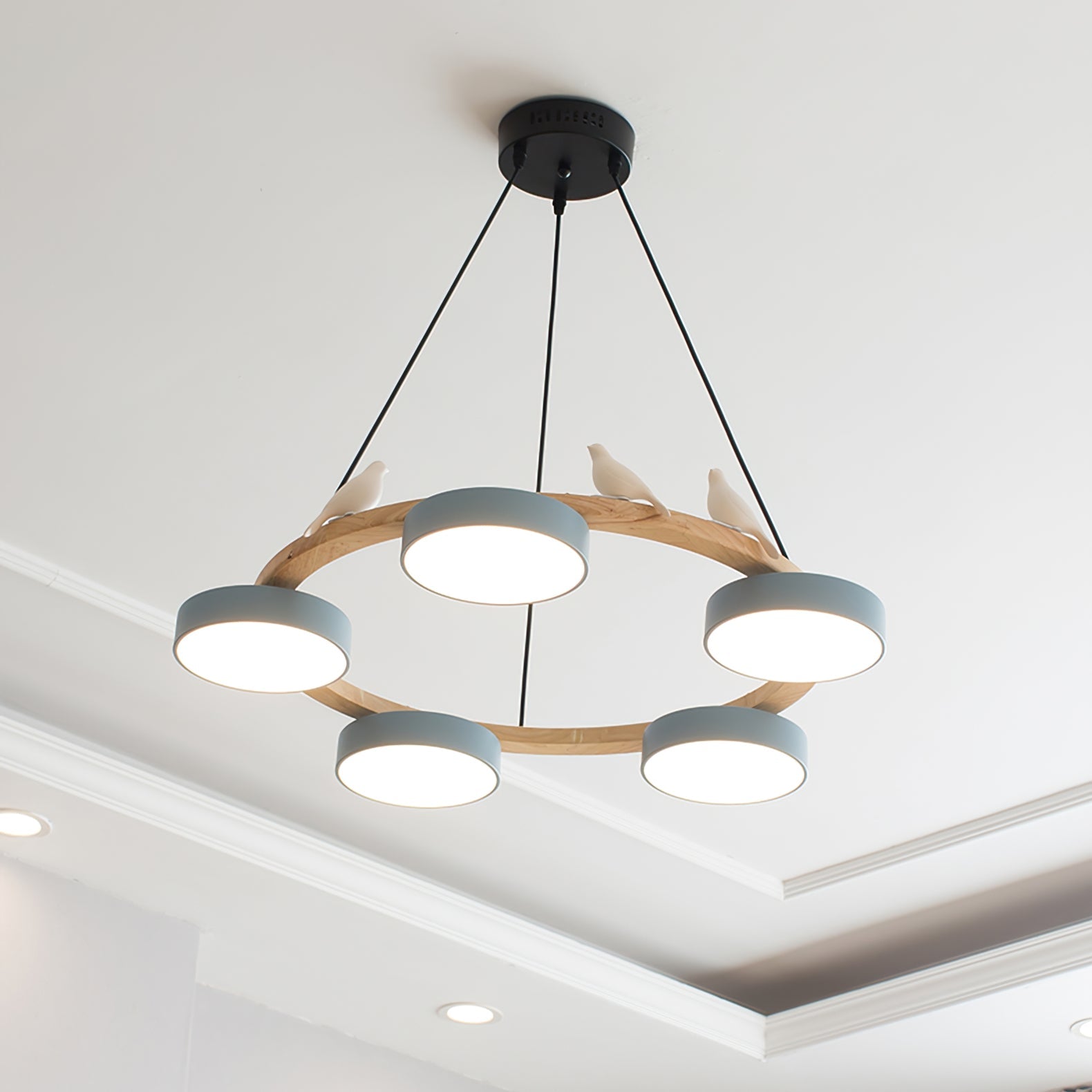 Lampadario rotondo Elora