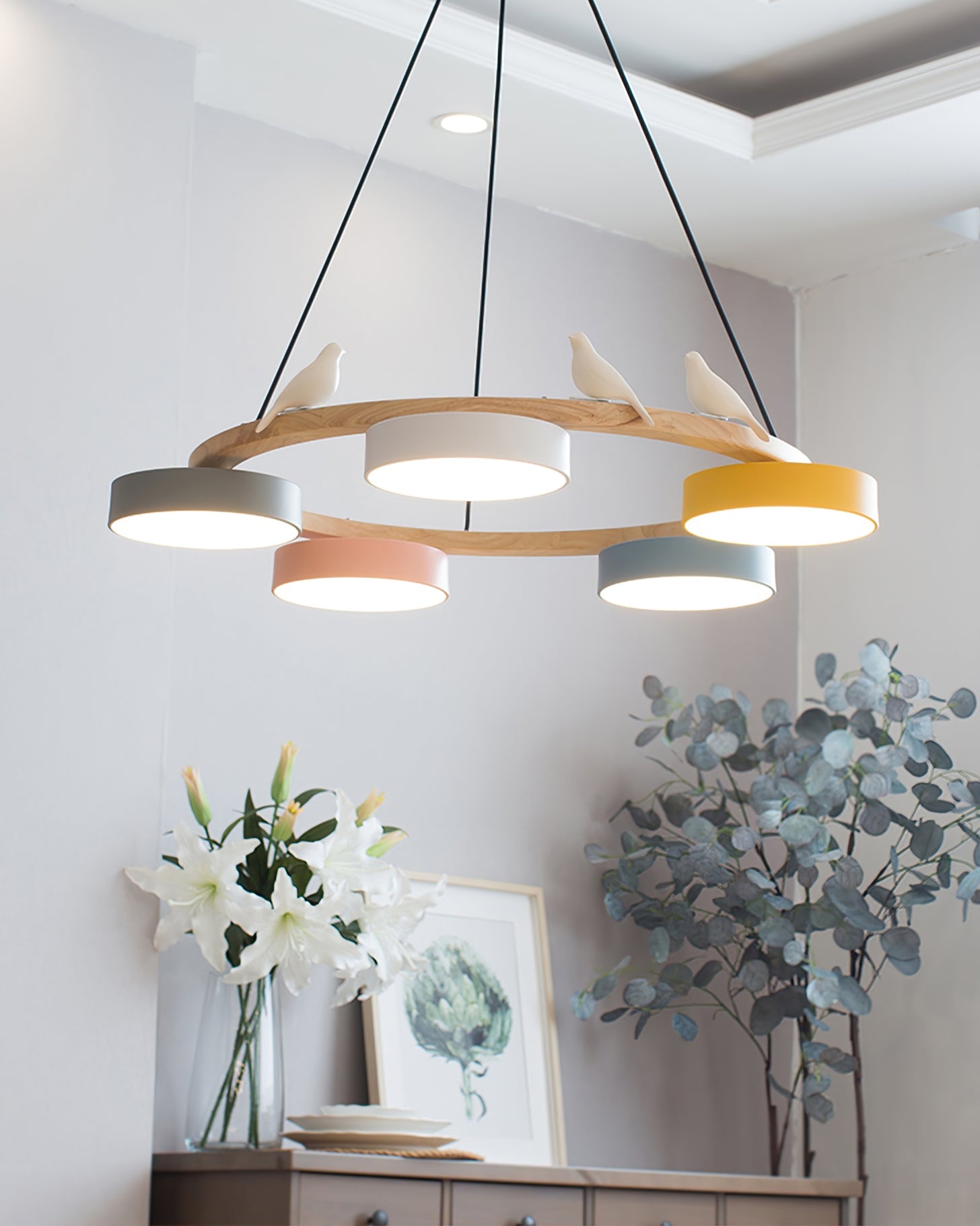 Lampadario rotondo Elora