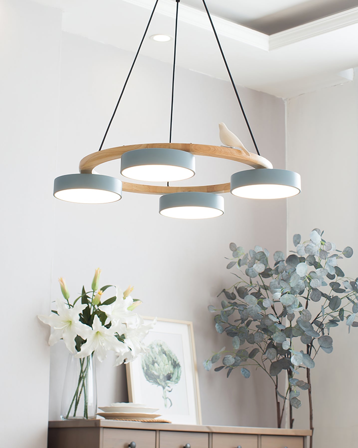 Lampadario rotondo Elora