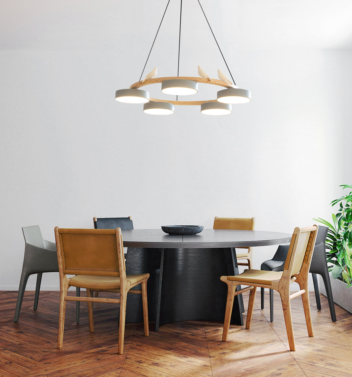 Lampadario rotondo Elora