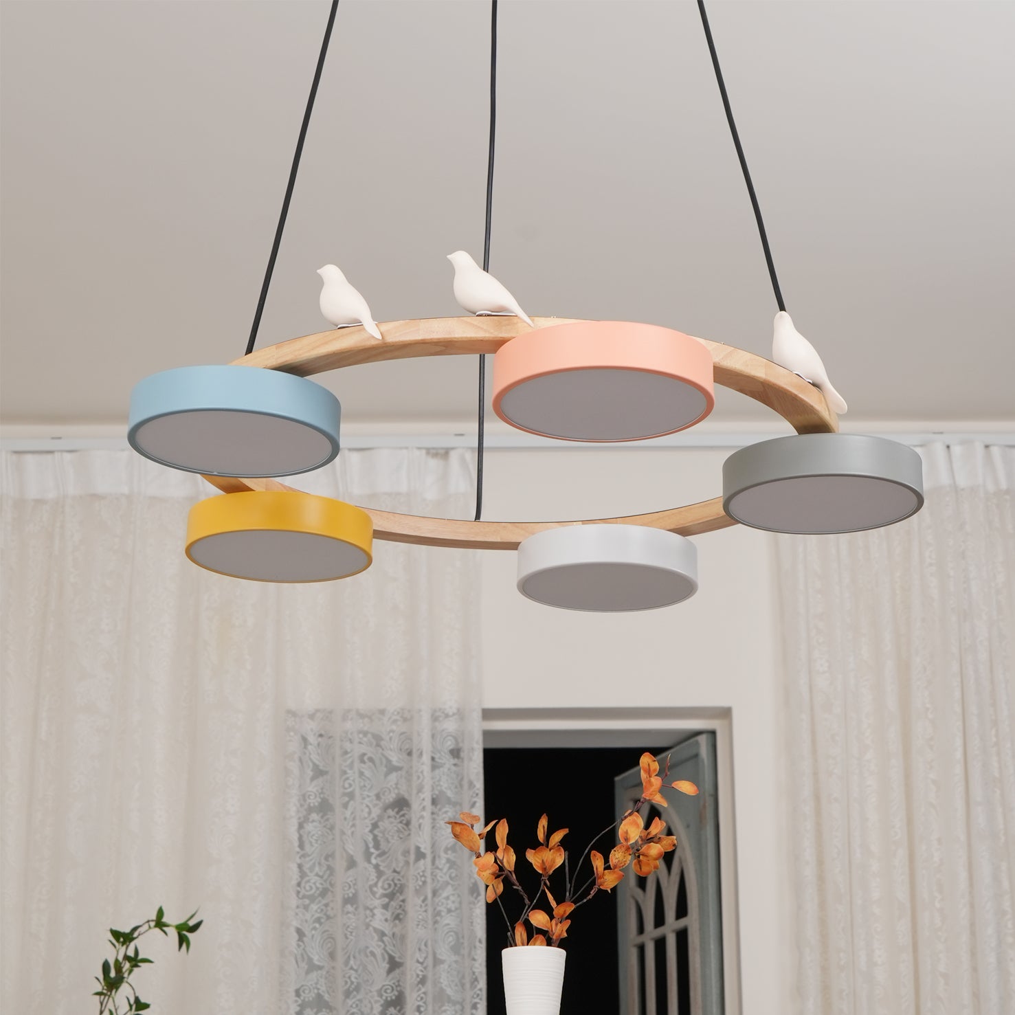 Lampadario rotondo Elora