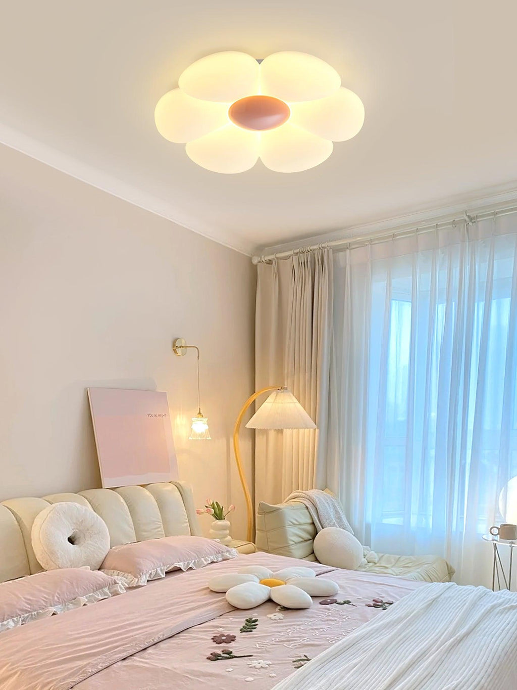 Plafoniera floreale Roincira