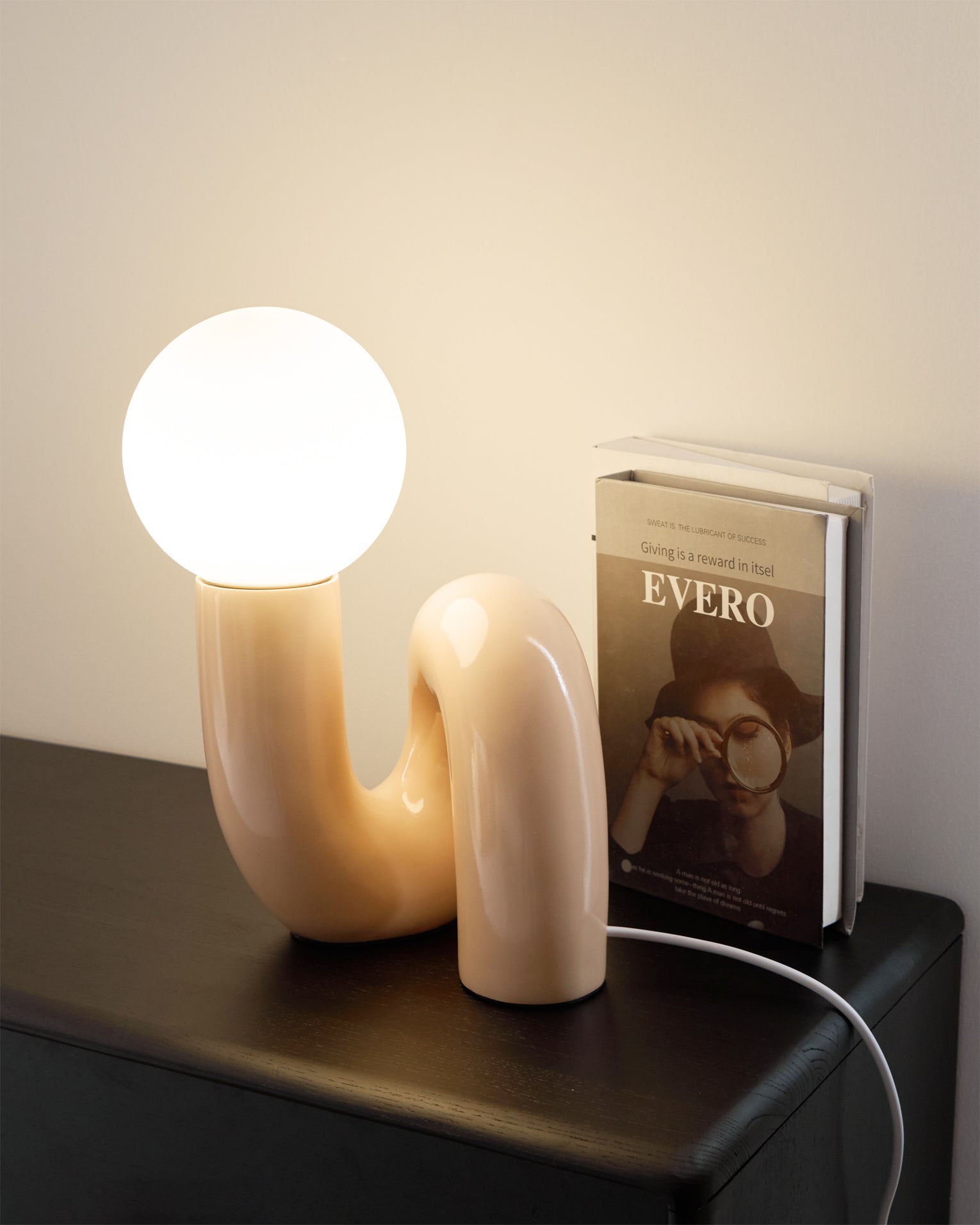 Lampada da tavolo spirale Velelio