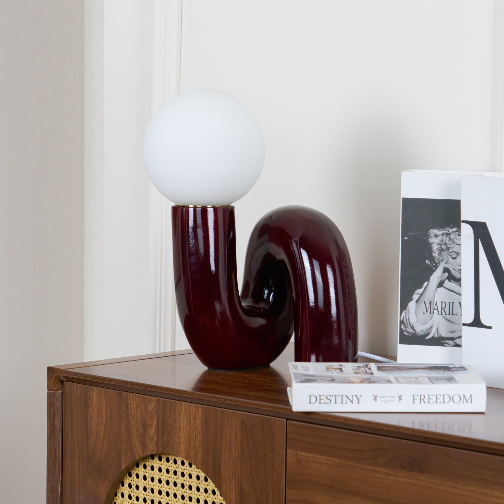 Lampada da tavolo spirale Velelio