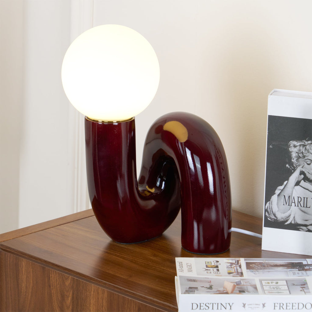 Lampada da tavolo spirale Velelio