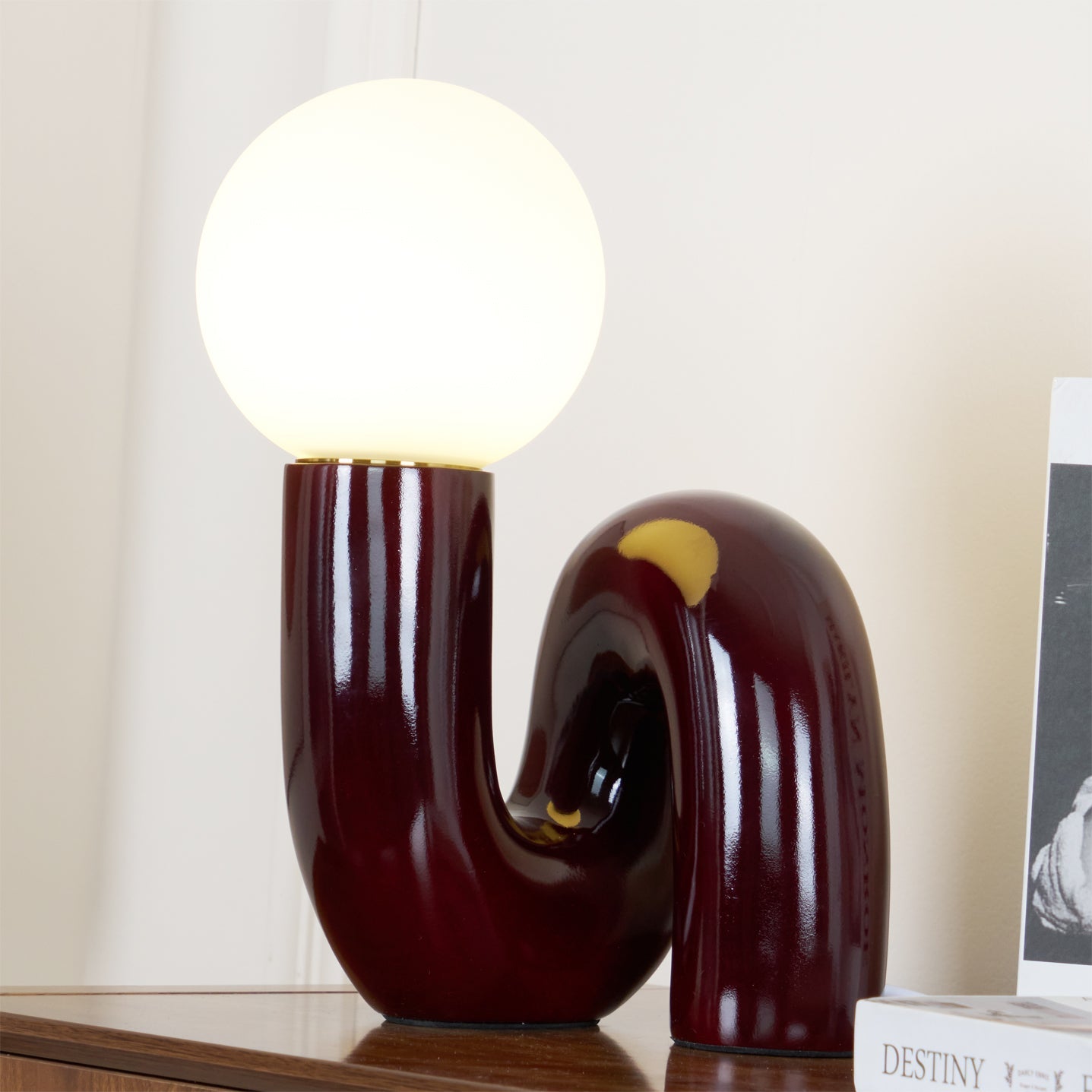 Lampada da tavolo spirale Velelio