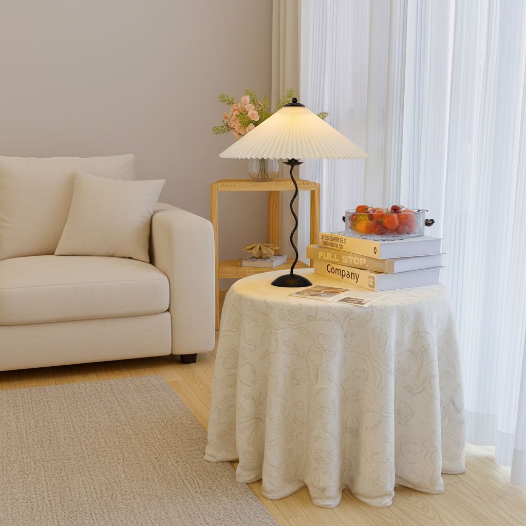 Lampada da tavolo ondulata Venelana