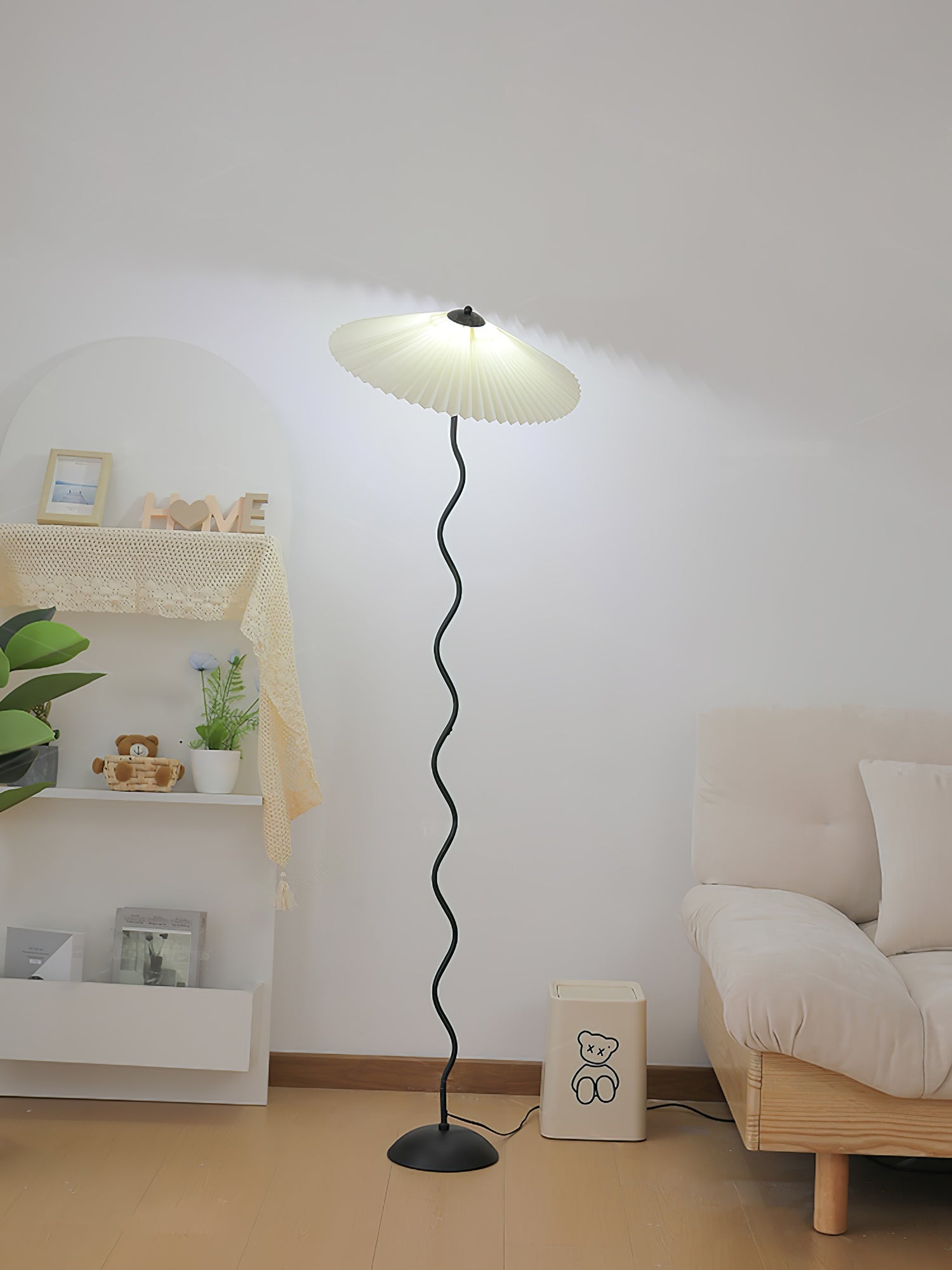 Lampada da terra ondulata Viliala