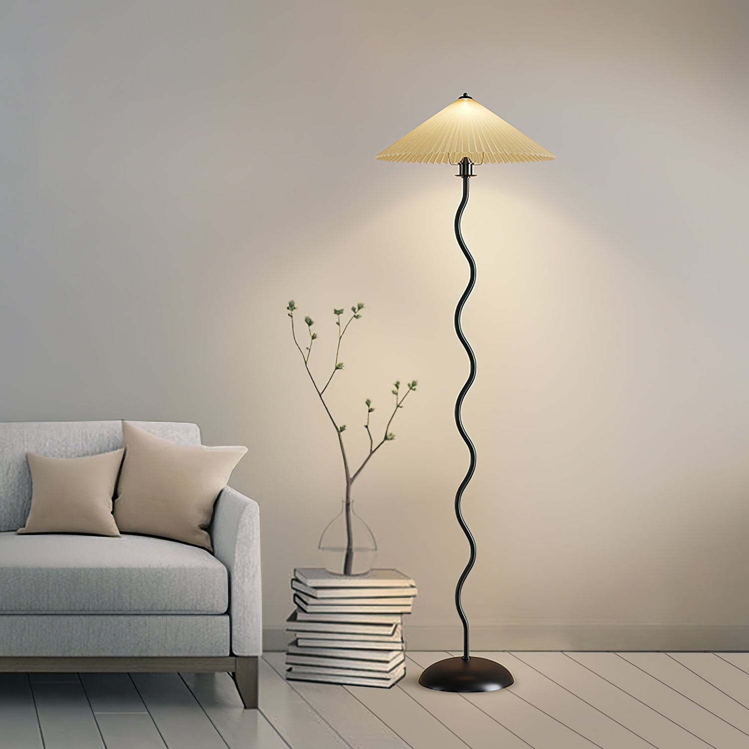 Lampada da terra ondulata Viliala