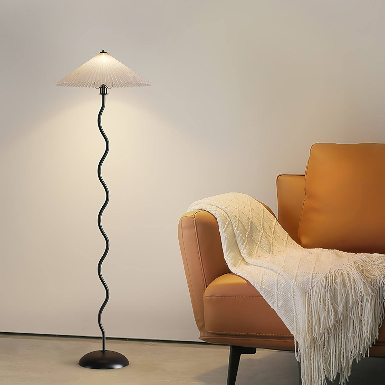 Lampada da terra ondulata Viliala