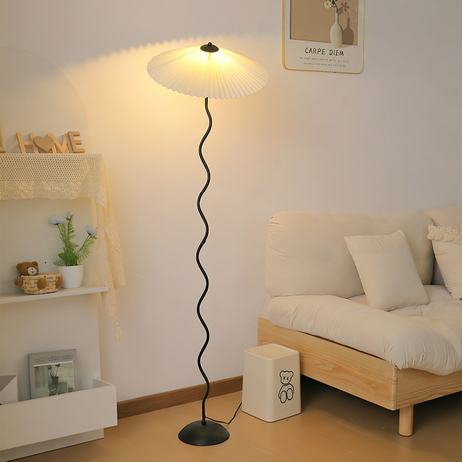Lampada da terra ondulata Viliala