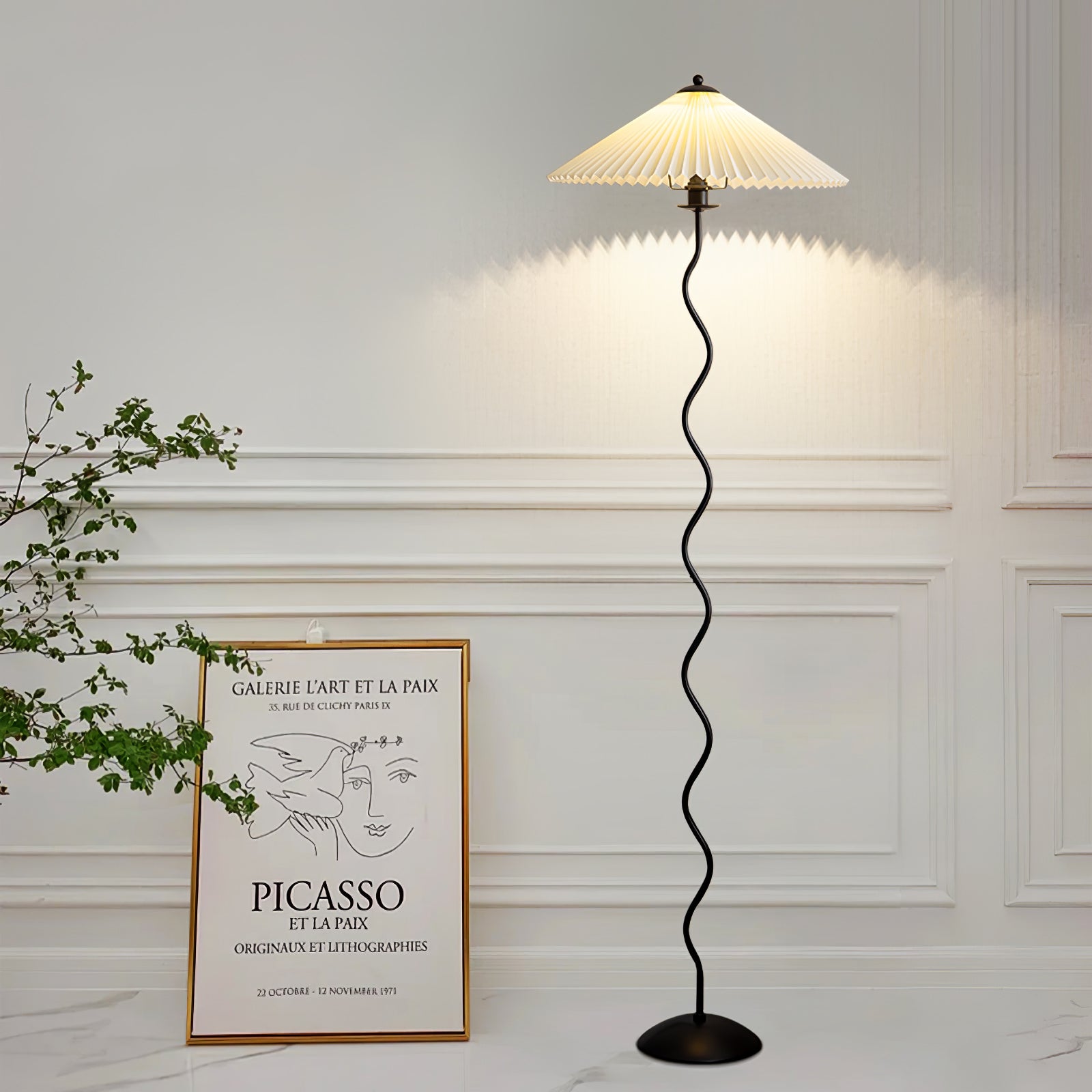 Lampada da terra ondulata Viliala