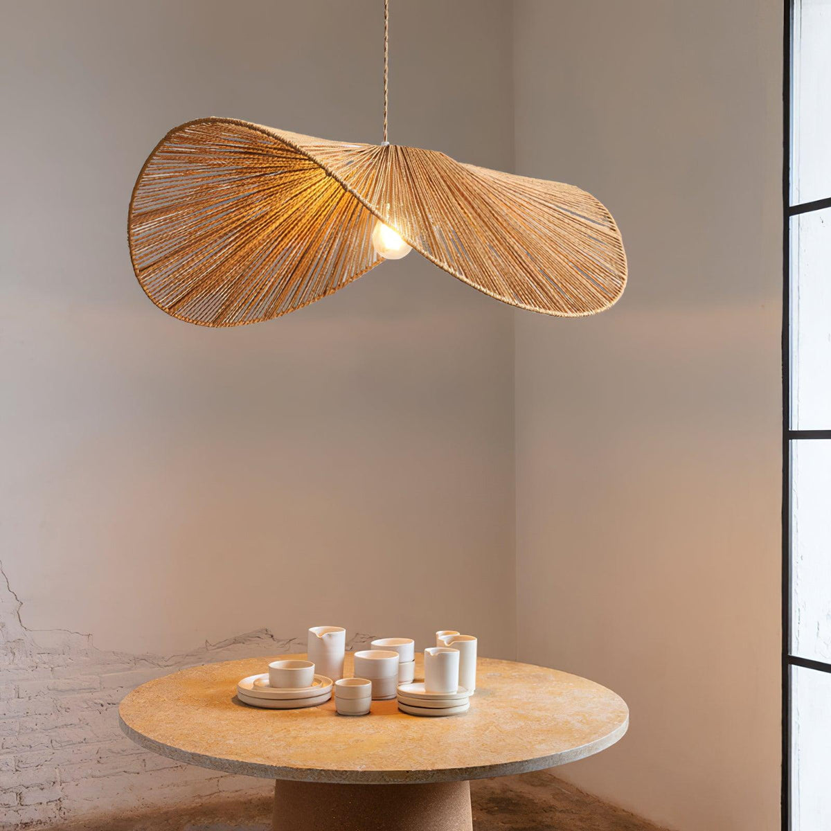 Straw Hat Pendant Light – detail 2