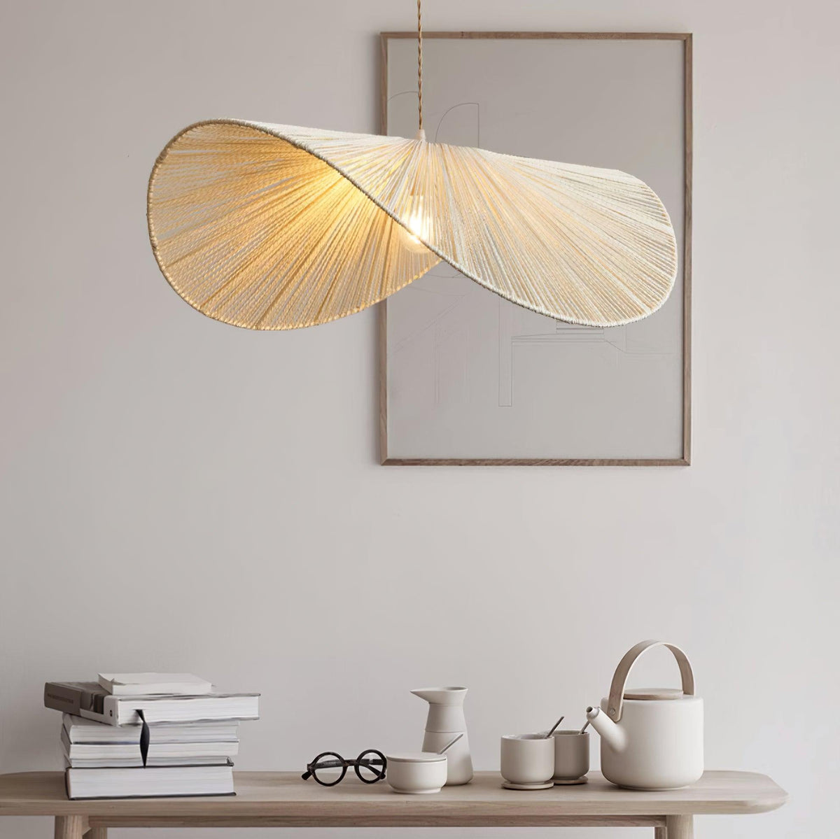Straw Hat Pendant Light – detail 19