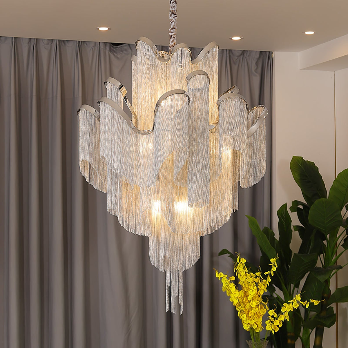 Stream Chain Chandelier – detail 2