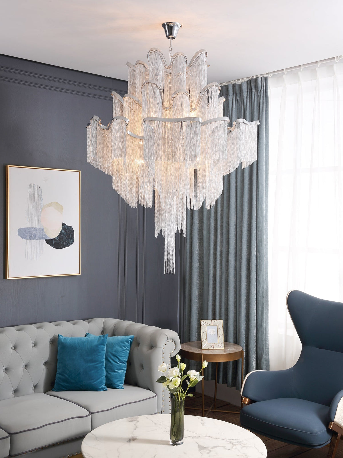 Stream Chain Chandelier – detail 11