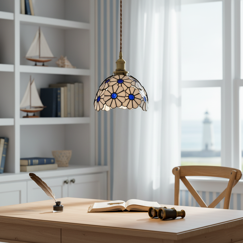 Lampada a sospensione floreale Anarelio