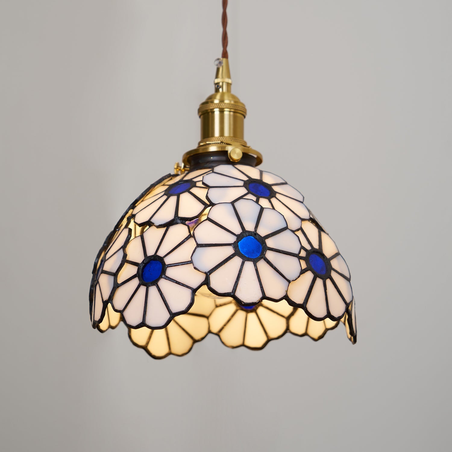Lampada a sospensione floreale Anarelio