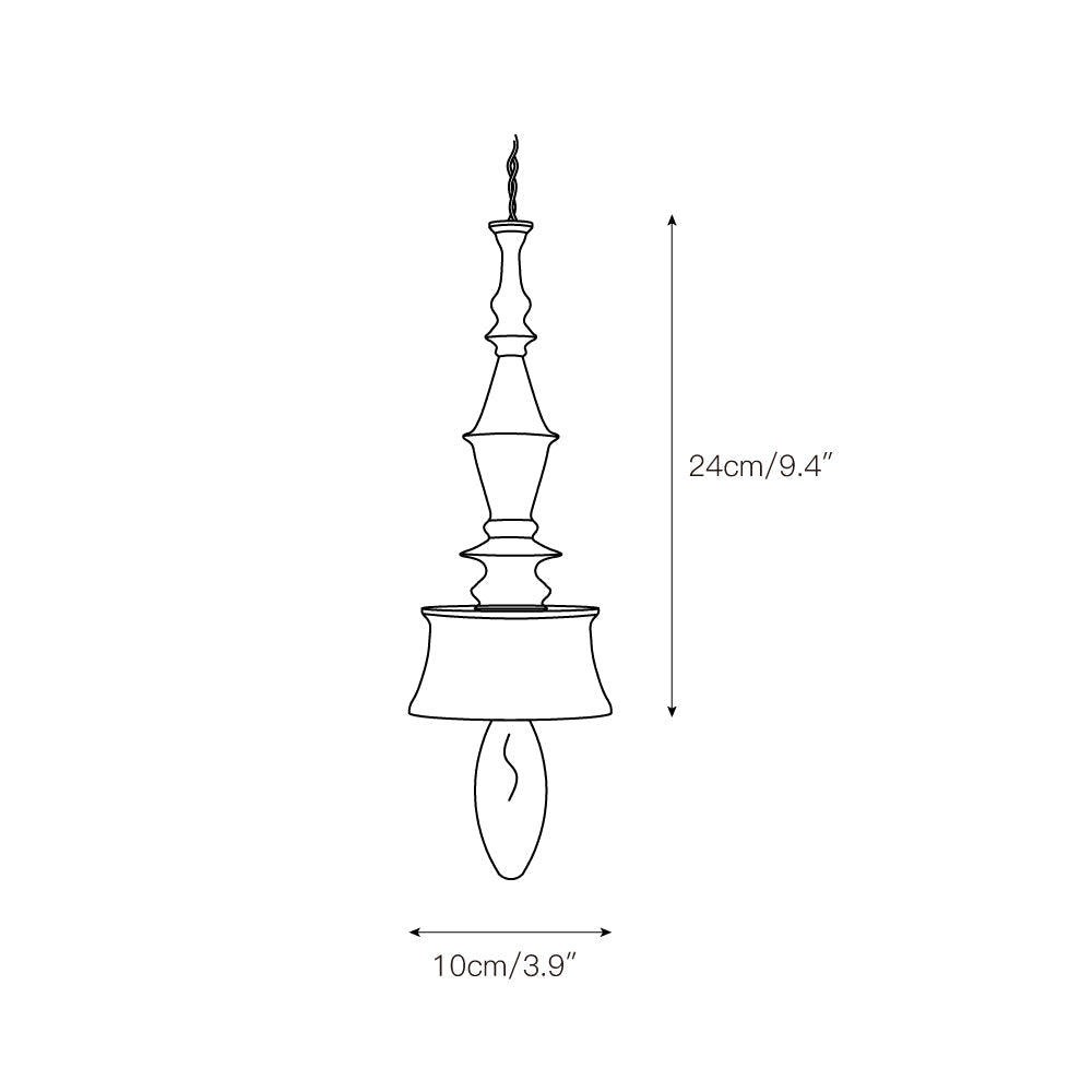 Lampada a sospensione vintage Essole