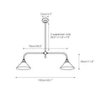 Lampada a sospensione lineare Pervelale