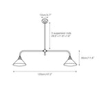 Lampada a sospensione lineare Pervelale