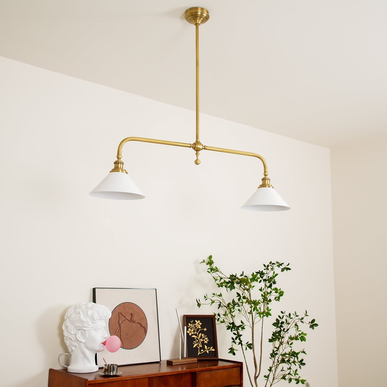 Lampada a sospensione lineare Pervelale