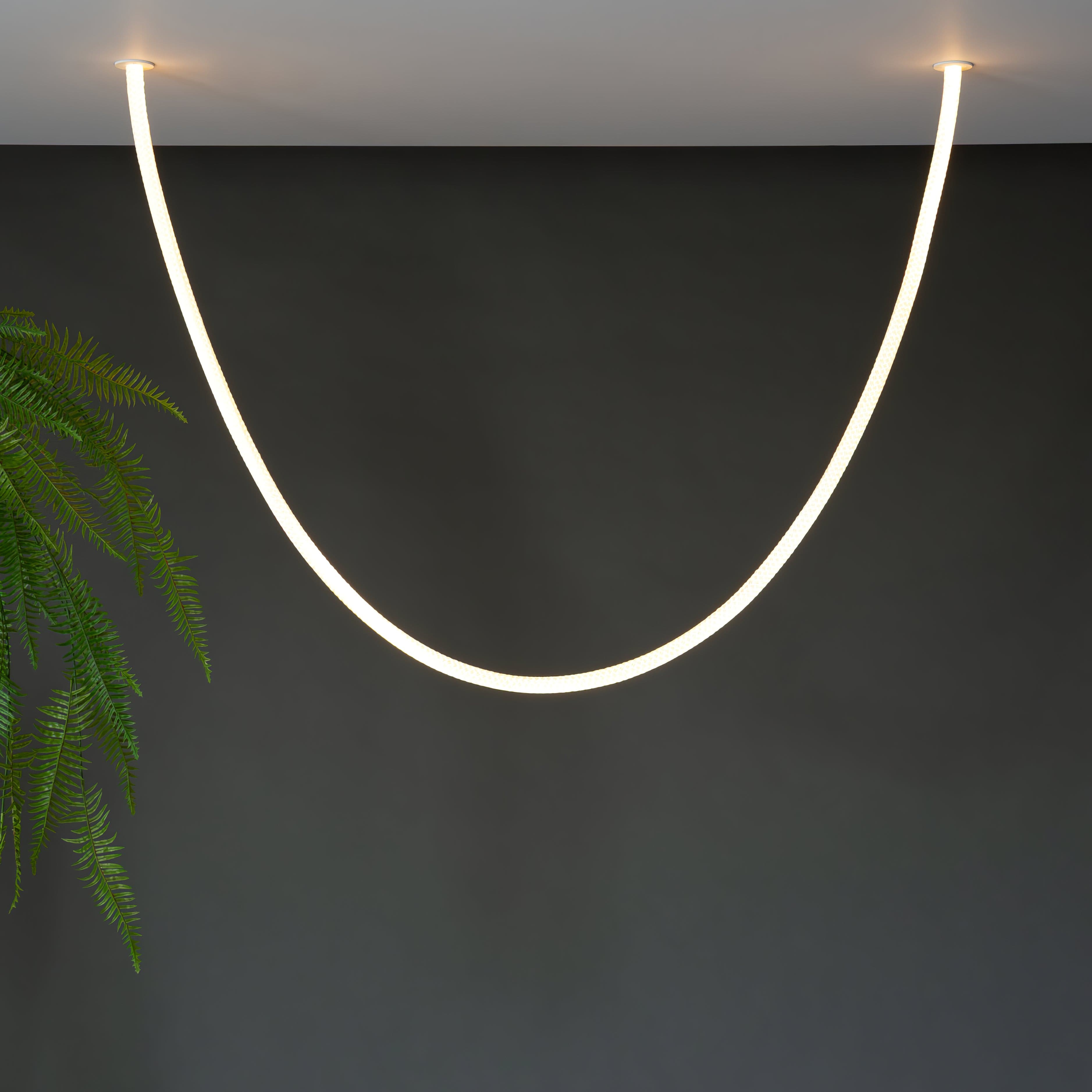 Lampada a sospensione flessibile Nelanoa