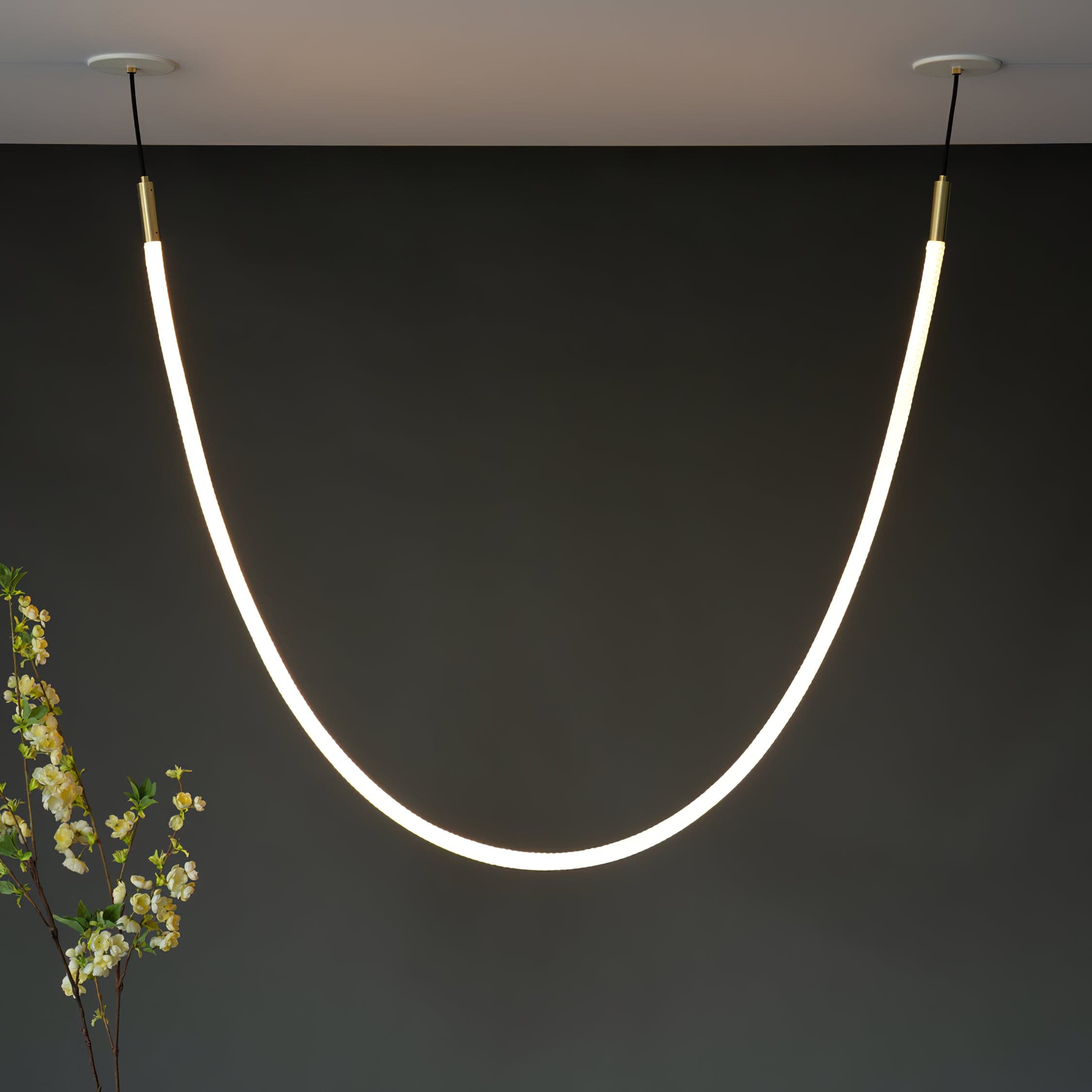Lampada a sospensione flessibile Nelanoa